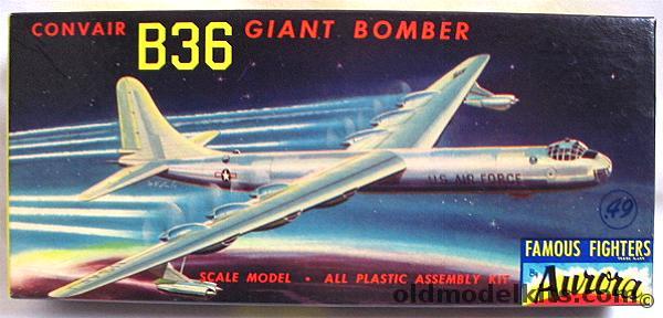 Aurora 1/333 Convair B-36, 492-49 plastic model kit